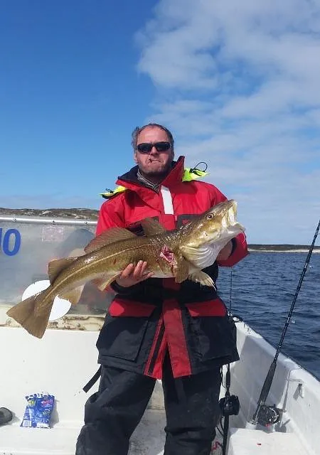 På fisketur med en av Bakkan Wahl sine båter