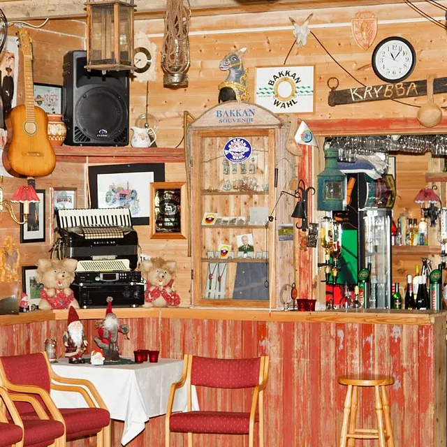 I selskapslokalet til Bakkan Wahl